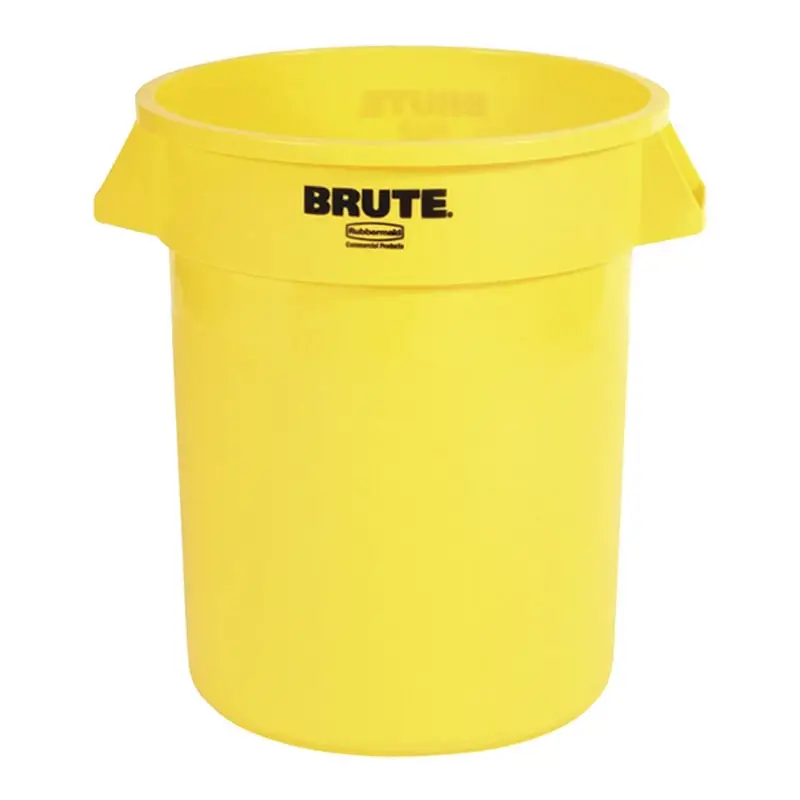 Container rond PE Brute geel