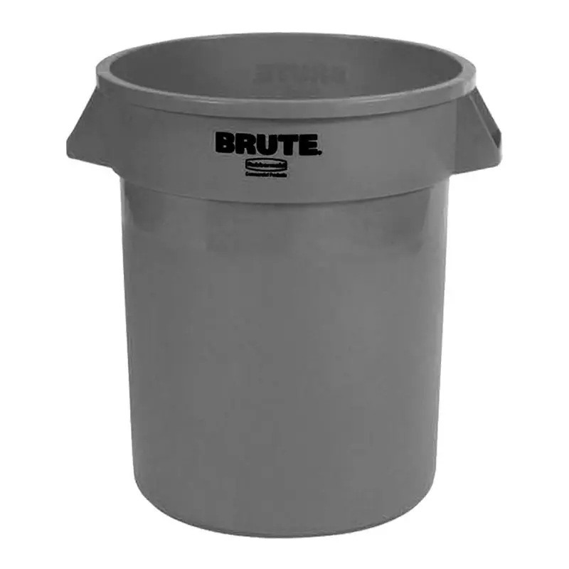 Container rond PE Brute grijs