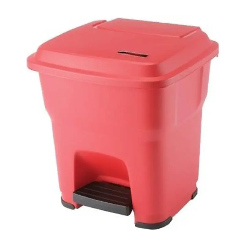 Vileda Hera hygiënische pedaalemmer 35 liter rood