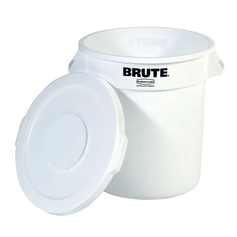 Deksel PE voor ronde Brute container wit