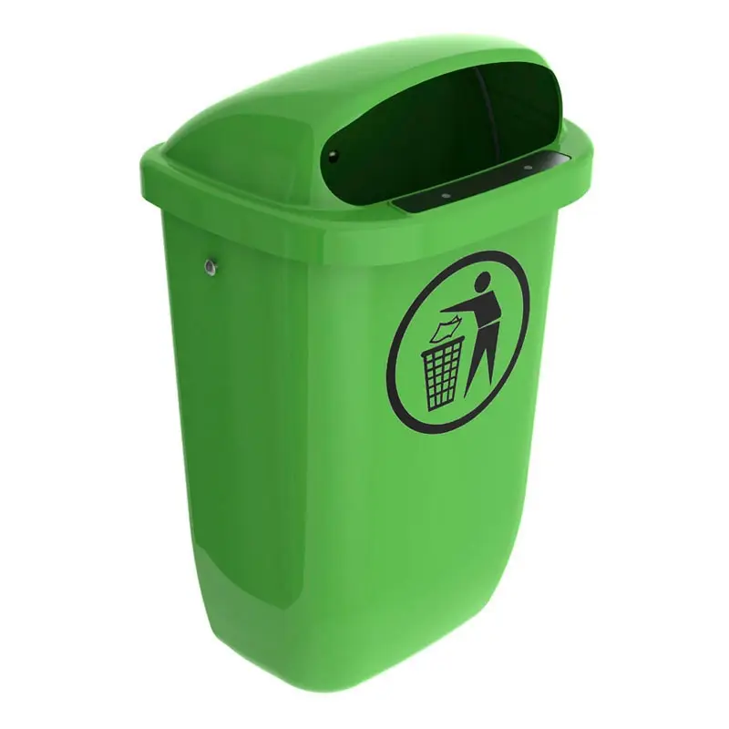 Afvalbak DIN-PK 50 liter limoengroen