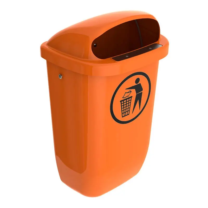 Afvalbak DIN-PK 50 liter oranje