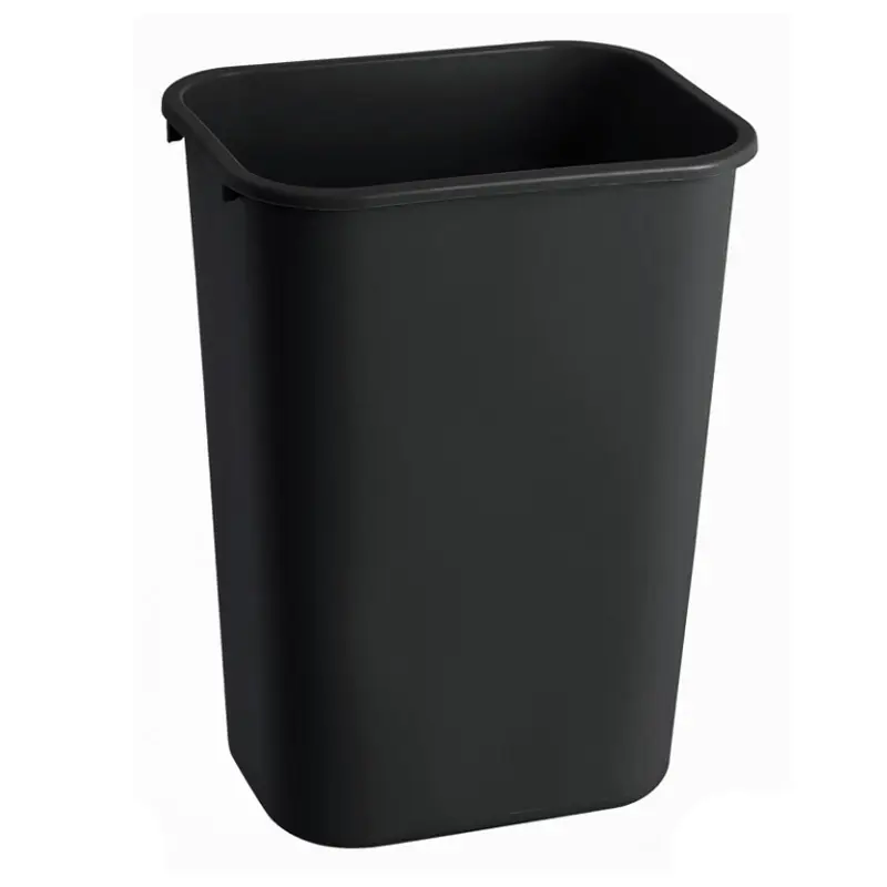 Afvalbak rechthoekig Rubbermaid 39 liter zwart