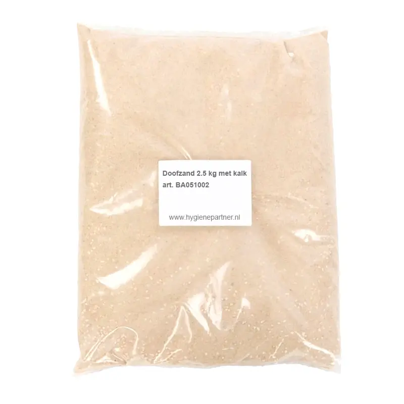 Doofzand voor asbakken zak 2500 gram