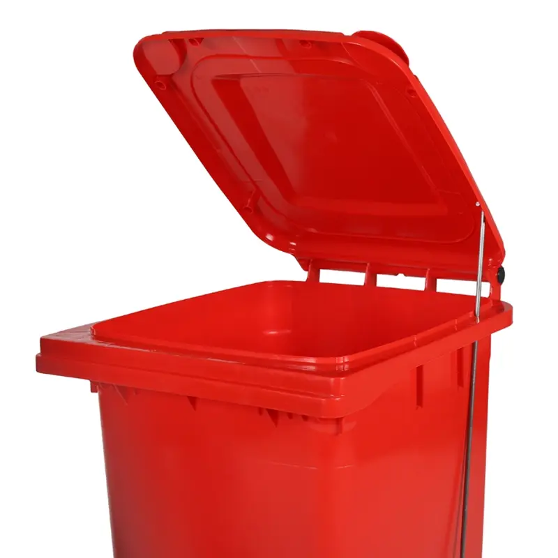 Voetbediening RVS voor 2-wiel 120 liter vuilcontainers