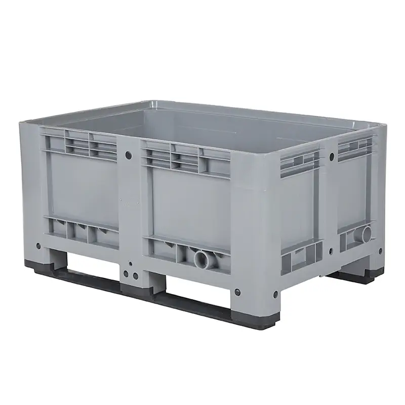 Palletbox 2 sledes 1200x800x600 mm 330 liter grijs