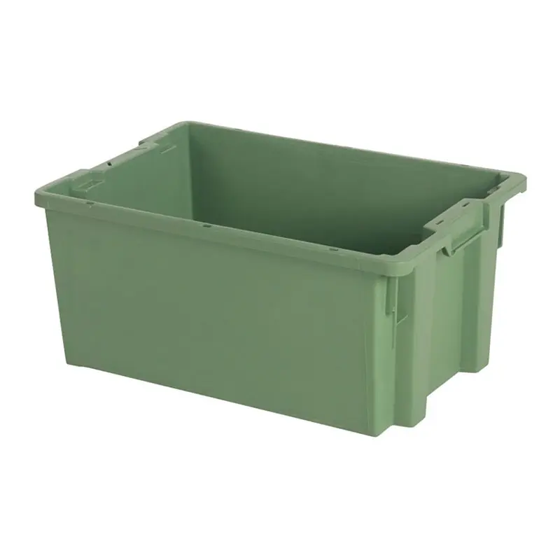 Stapel-nestbare bak Tellus Euronorm 600x400x270 mm 50 liter groen