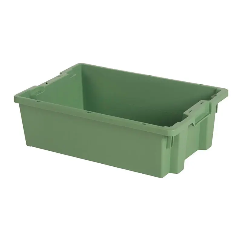 Stapel-nestbare bak Tellus Euronorm 600x400x180 mm 32 liter groen