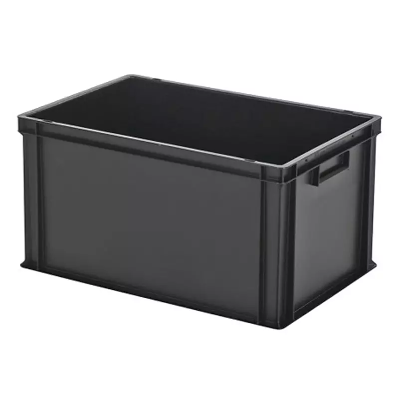 Stapelbak Euronorm 600x400x320 mm 64 liter zwart