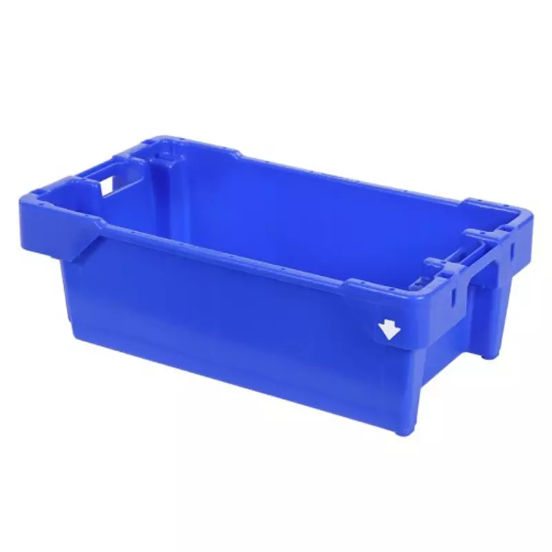 Stapel-nestbare viskist 800x450x270 mm 60 liter blauw