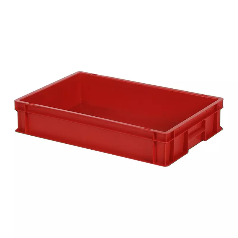Stapelbak Euronorm 600x400x120 mm 23,2 liter rood