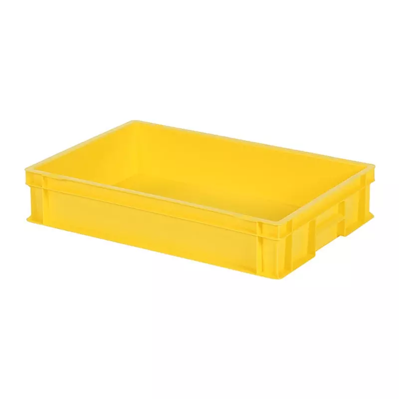 Stapelbak Euronorm 600x400x120 mm 23,2 liter geel