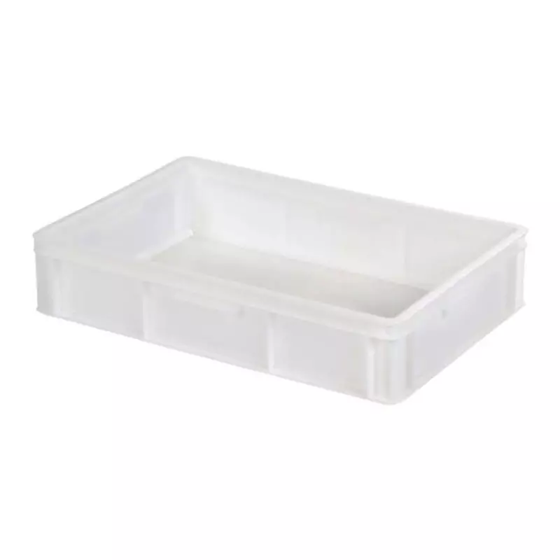 Stapelbak gesloten 600x400x125 mm 23 liter wit