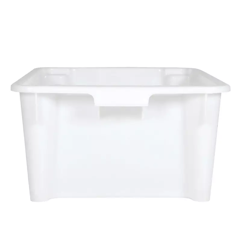 Stapel-nestbare bak Euronorm 600x400x325 mm 50 liter wit