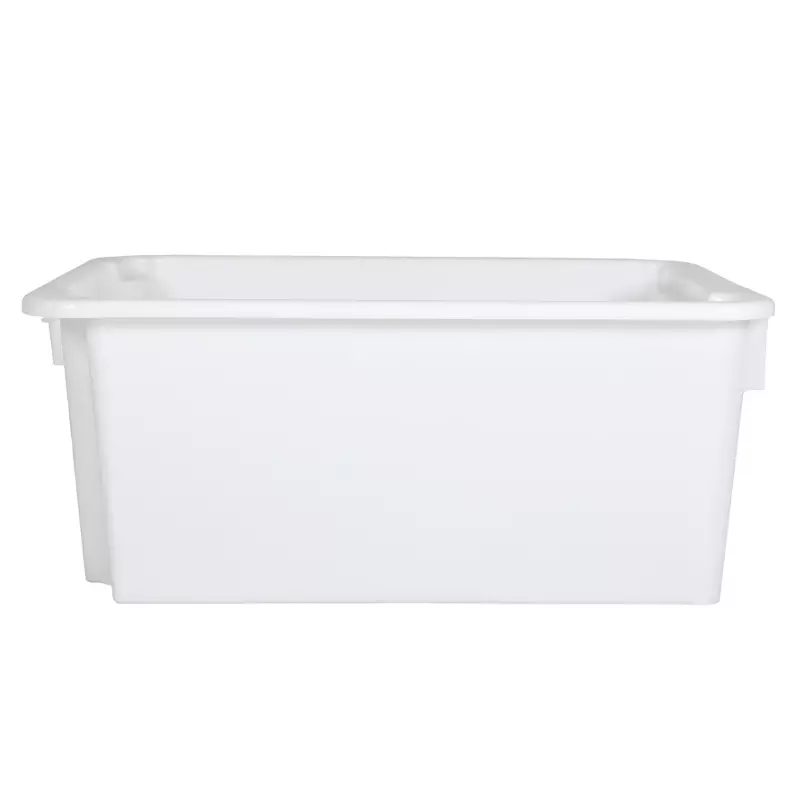 Stapel-nestbare bak Euronorm 600x400x325 mm 50 liter wit