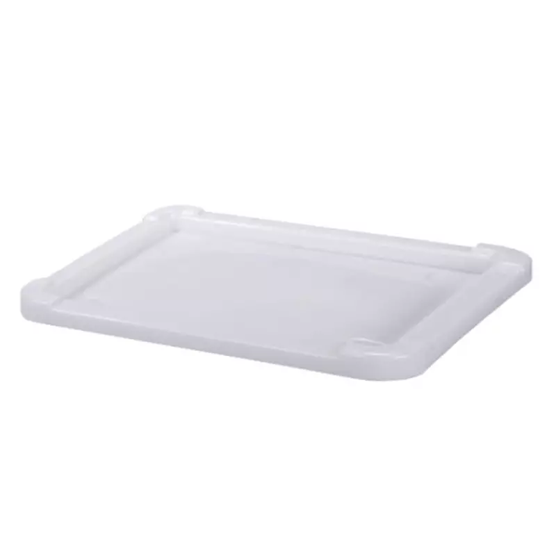 Oplegdeksel voor stapelbak Euronorm 800x600 mm wit