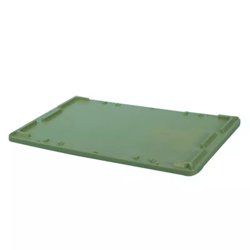 Oplegdeksel voor stapel-nestbare bak Tellus 600x400 mm groen