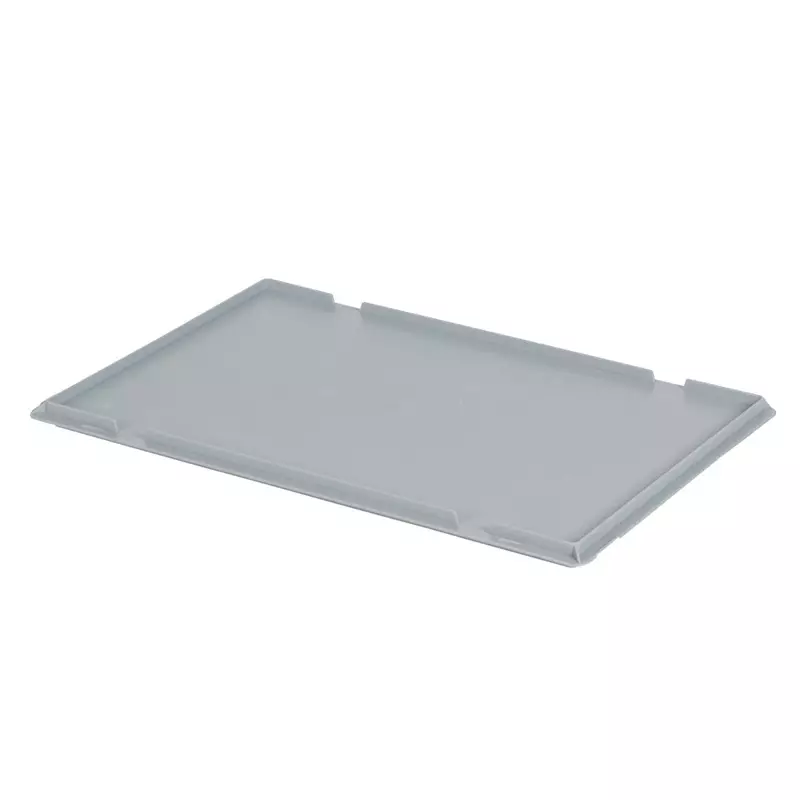 Oplegdeksel voor stapelbak Euronorm 600x400 mm grijs