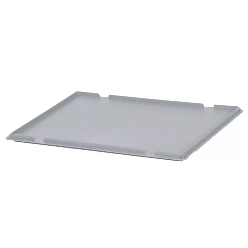Schanierdeksel Euronorm voor stapelbak 600x400 mm grijs