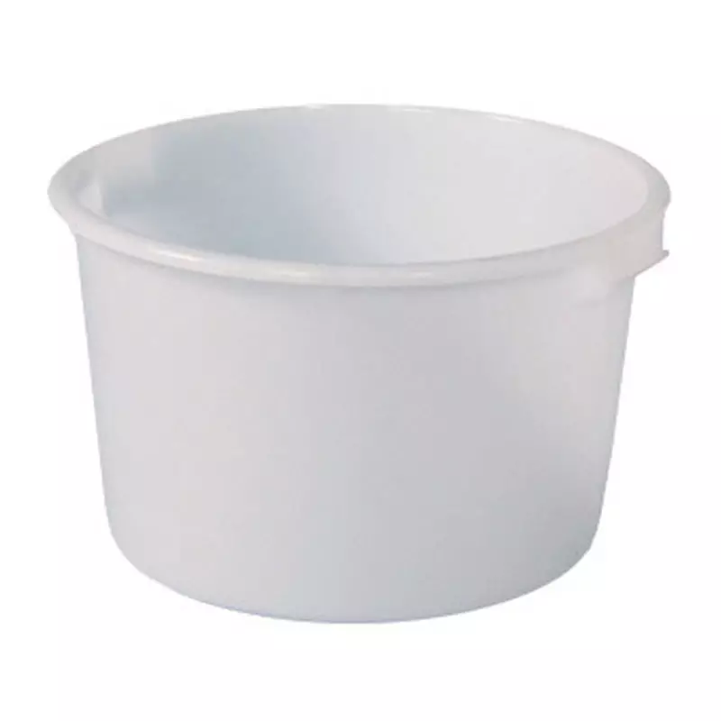Kuip HDPE-levensmiddelengeschikt ø628x385 mm 85 liter wit