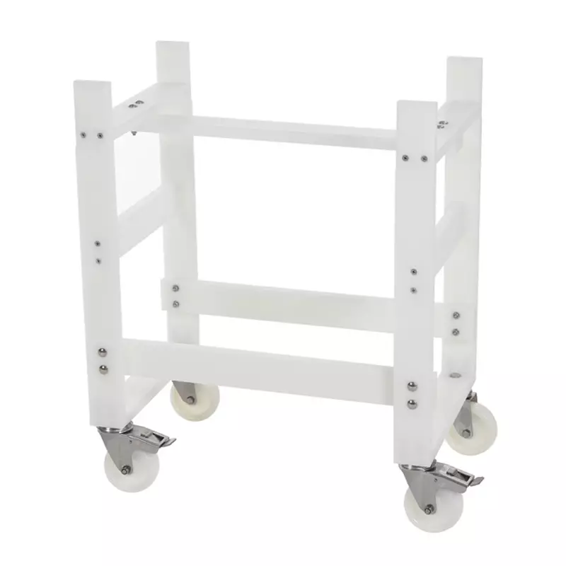 Tafelonderstel HDPE verrijdbaar 590x390x720 mm wit