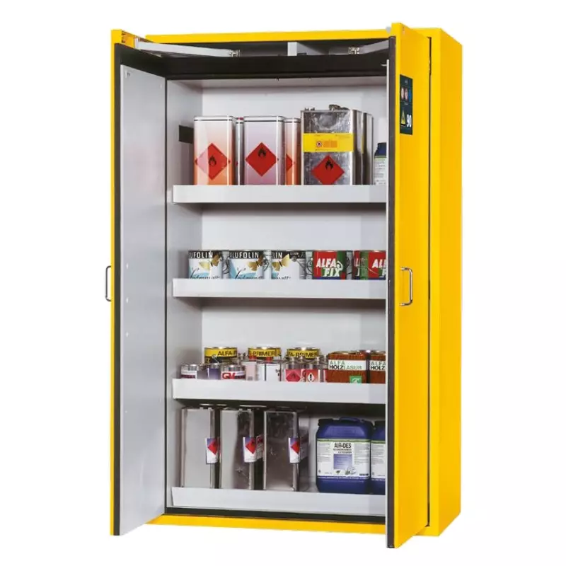 Brandveiligheidsopslagkast 90 min 1200x615x1968 mm geel