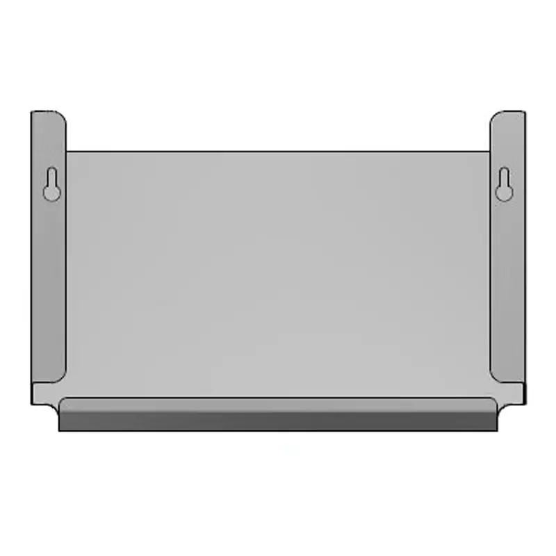 Documenthouder A4 muurbevestiging horizontaal RVS 350x205 mm