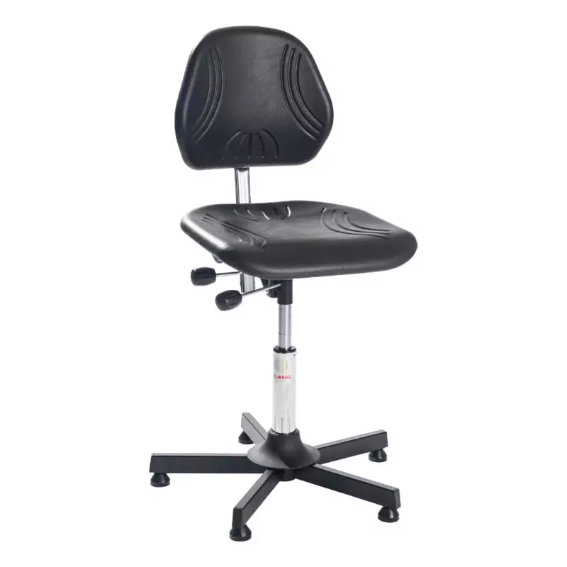 Werkstoel Comfort Low PU-schuim zwart