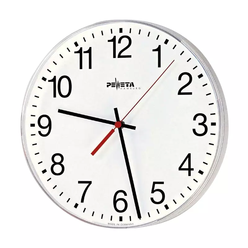 Wandklok quartz batterij 1,5 V Peweta 270 met cijfers