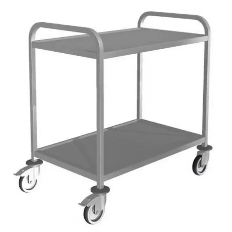 Serveerwagen RVS 2 afzetbladen 870x620x953 mm