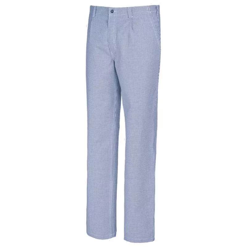 BP 1353-910-18 koks- en bakkersbroek met bandplooi blauw-wit