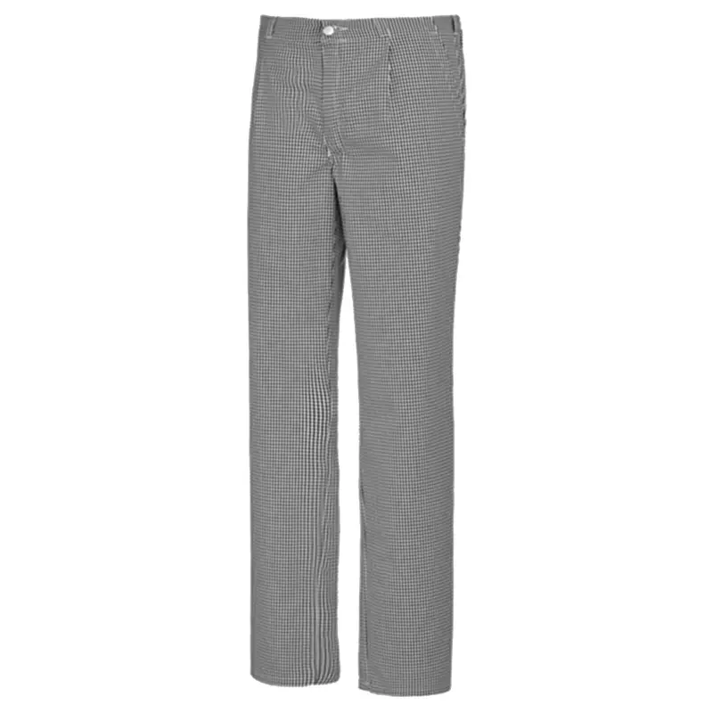 BP 1353-910-33 koks- en bakkersbroek met bandplooi zwart-wit