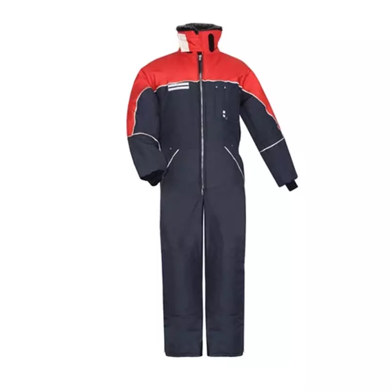 HB Tempex Comfort diepvriesoverall  marineblauw/rood