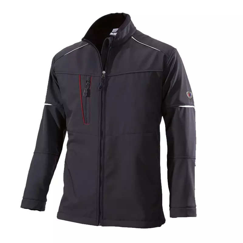 BP 1868-572-32 softshell jack zwart