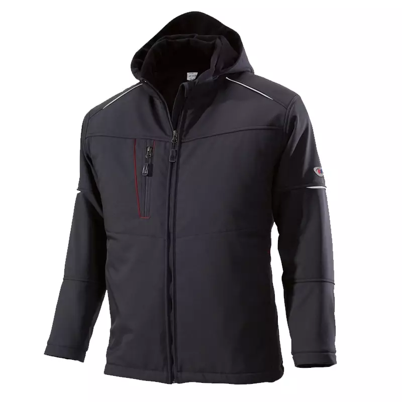 BP 1869-572-32 softshell winterjack zwart