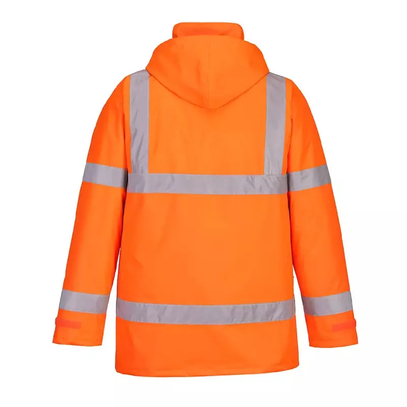 Portwest S460 Hi-Vis verkeersjack met capuchon fluo geel