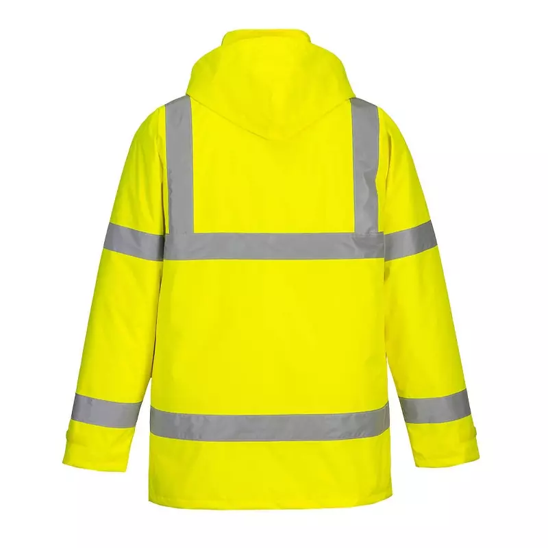 Portwest S460 Hi-Vis verkeersjack met capuchon fluo geel