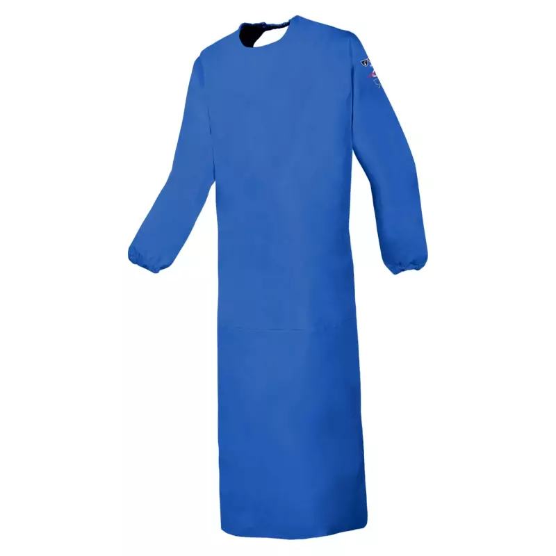 Sioen Boulogne 8133A2FK0 schort met mouwen korenblauw