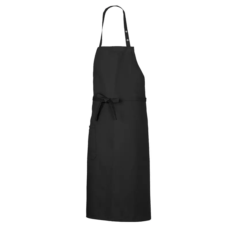 BP 1900-400-32 keukenschort lang katoen/polyester zwart