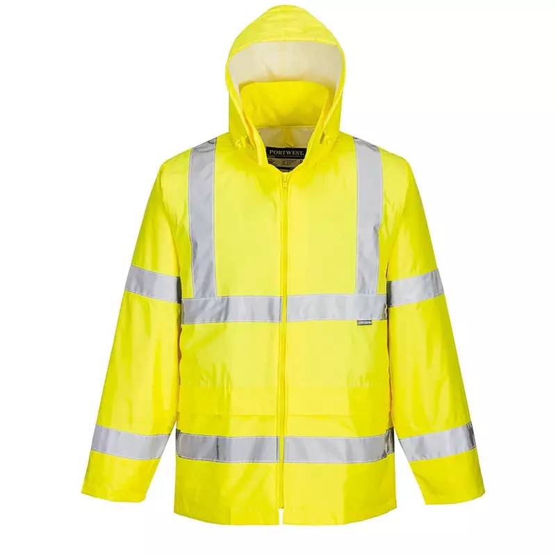 Portwest H440 Hi-Vis regenjas met capuchon fluo geel