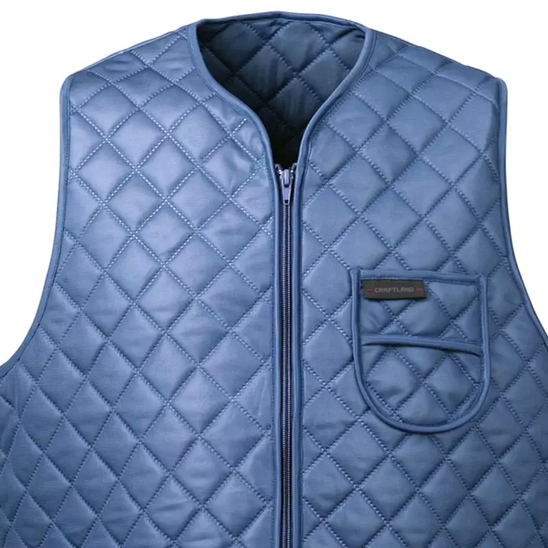 Thermo-vest polyester marineblauw