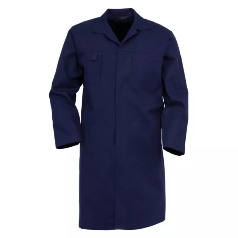 HaVeP 4023 stofjas lang model marineblauw