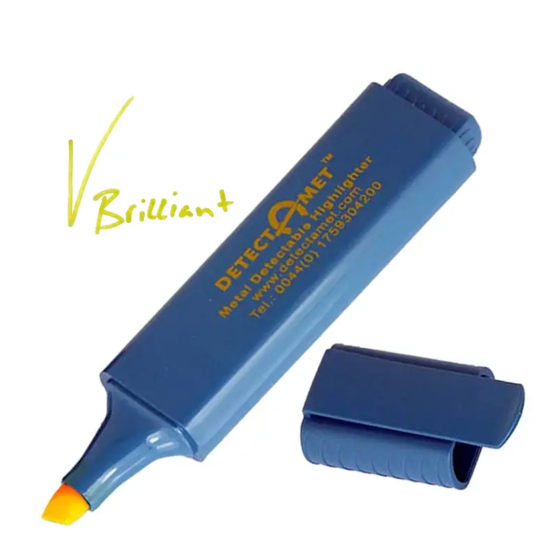 Detectamet markeerstiften detecteerbaar fluorescerende inkt set 5 stuks