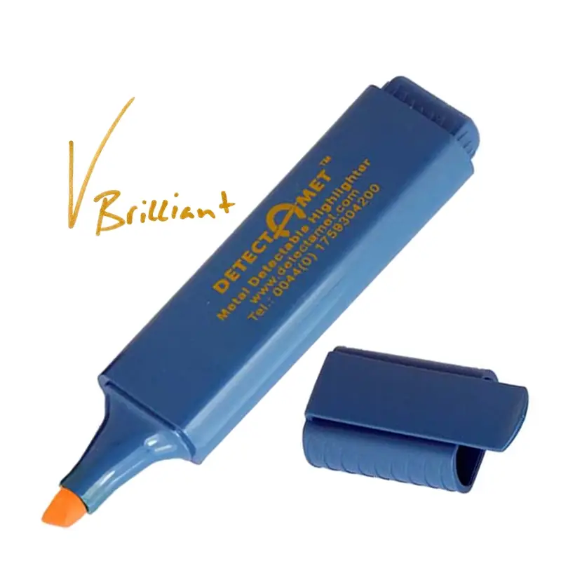 Detectamet markeerstiften detecteerbaar fluorescerende inkt set 5 stuks