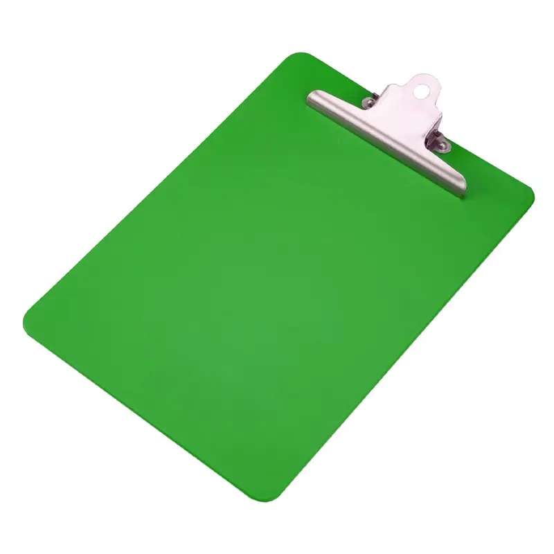 Detectamet klembord staand detecteerbaar PP zware clip RVS groen