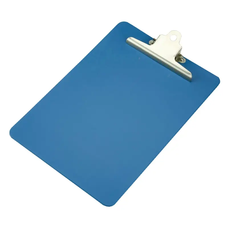Detectamet klembord staand detecteerbaar PP zware clip RVS blauw