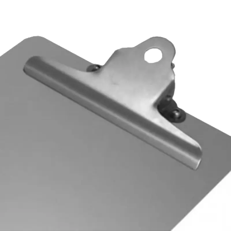 Detectamet RVS papierklem voor klembord of wandmontage
