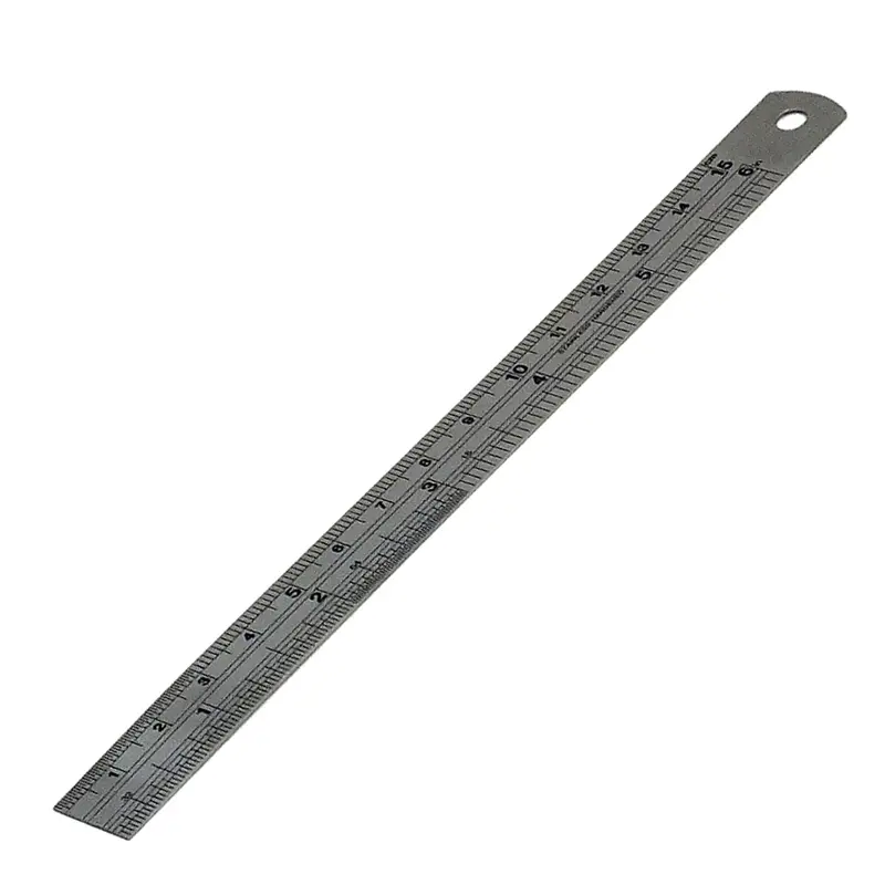 Detectamet liniaal detecteerbaar RVS 15 cm