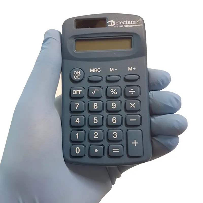 Rekenmachine handmodel zonne-energie blauw