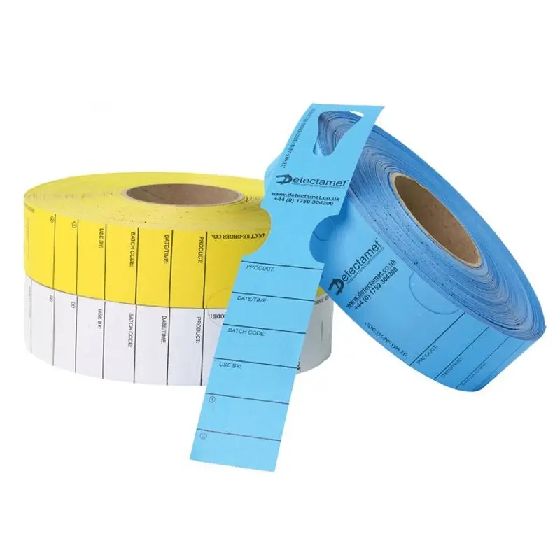 Label groot detecteerbaar 50x279 mm blauw